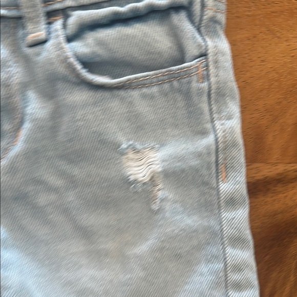 Old Navy Blue Distressed Denim Shorts - Picture 3 of 6